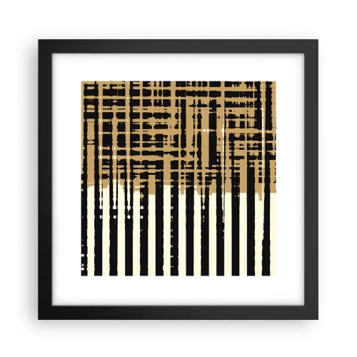 Poster in einem schwarzem Rahmen - Architektonische Abstraktion - 30x30 cm