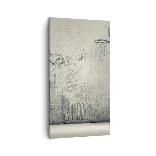 Bild auf Leinwand - Leinwandbild - Mein tolles Stadtleben - 45x80 cm