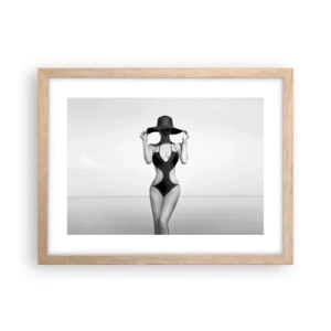 Poster in einem Rahmen aus heller Eiche - Mein Name ist: Eleganz - 40x30 cm