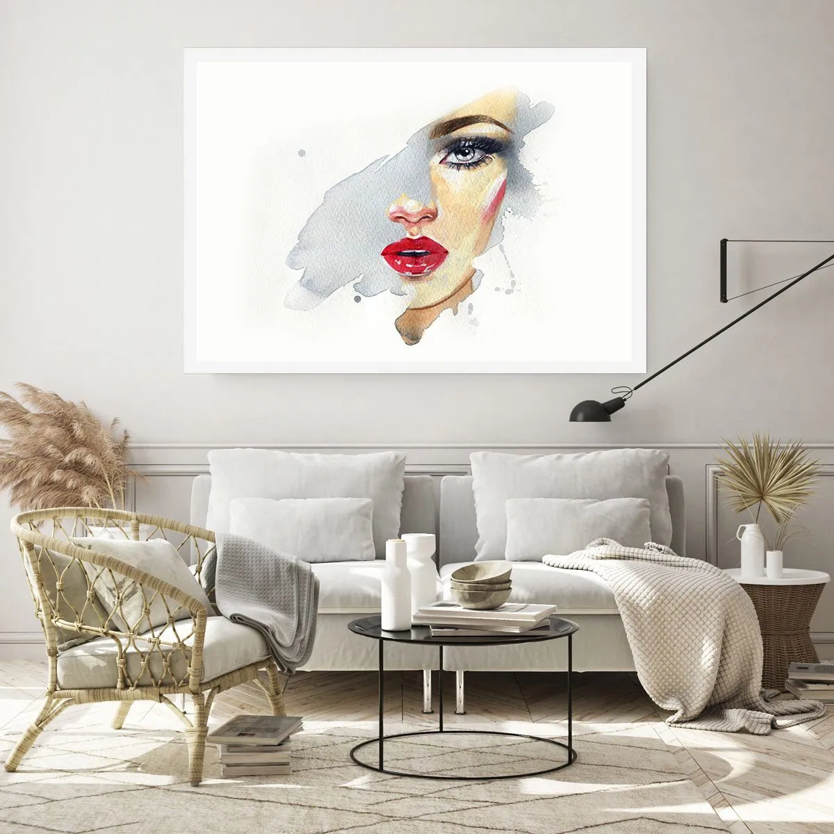 Poster - Abspiegeln in einem Wassertropfen - 70x50 cm