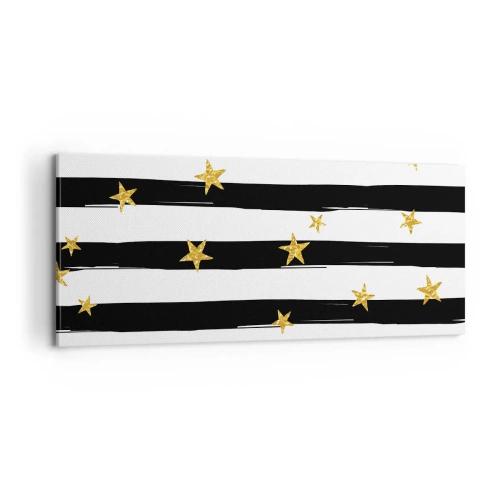 Bild auf Leinwand - Leinwandbild - Wir wurden alle unter einem glücklichen Stern geboren - 100x40 cm