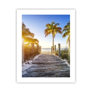 Poster - Direkt ins Paradies - 40x50 cm