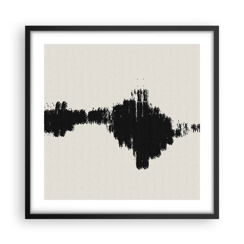 Poster in einem schwarzem Rahmen - Schwingungen der Fantasie - 50x50 cm