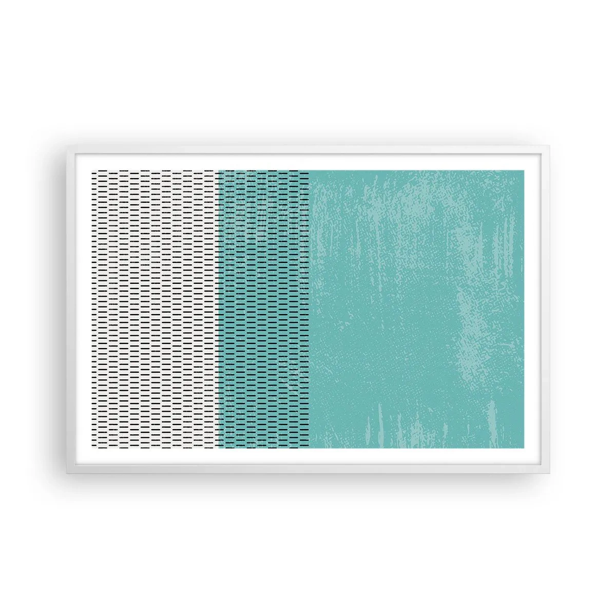 Poster in einem weißen Rahmen - Eine ausgewogene Komposition - 91x61 cm
