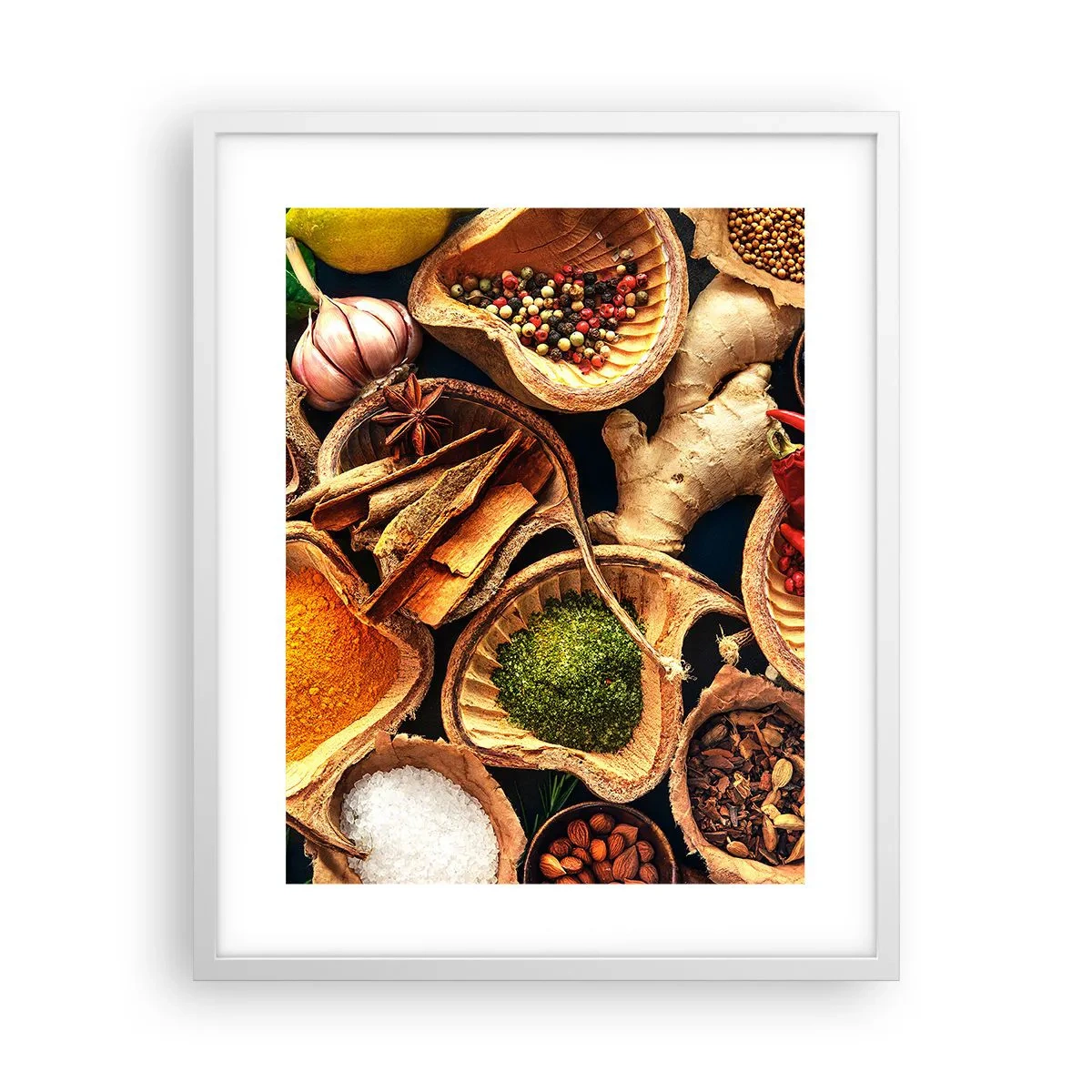 Poster in einem weißen Rahmen - Nimm was du willst - 40x50 cm