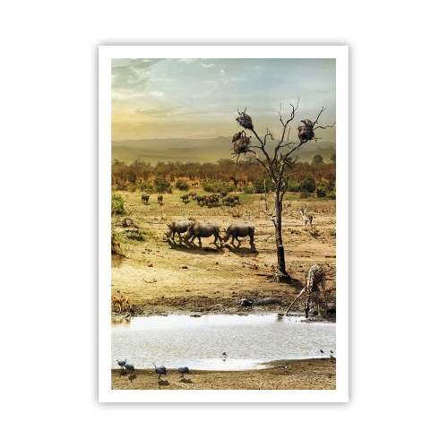 Poster - Ein Fluss floss aus Eden ... - 70x100 cm