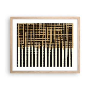 Poster in einem Rahmen aus heller Eiche - Architektonische Abstraktion - 50x40 cm