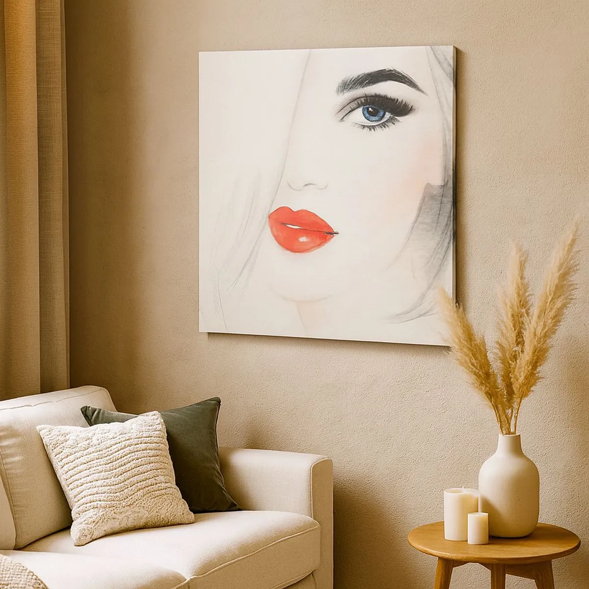 Bild auf Leinwand - Leinwandbild - Es hypnotisiert und berauscht - 30x30 cm