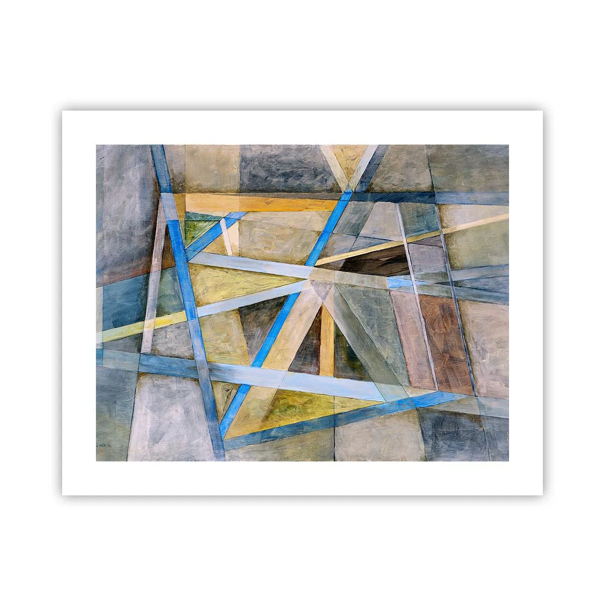 Poster - Gerade oder diagonal? - 50x40 cm