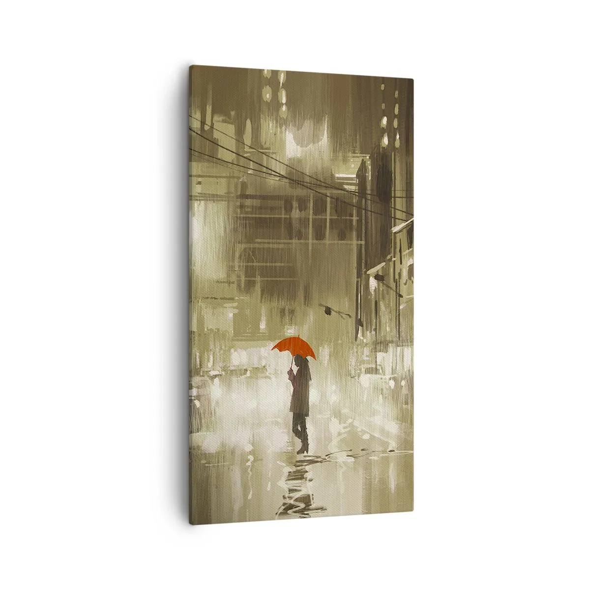 Bild auf Leinwand - Leinwandbild - Allein aber nicht einsam - 55x100 cm