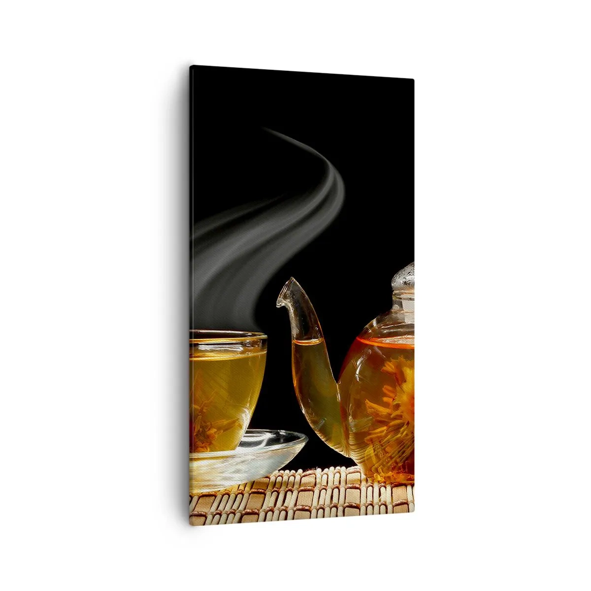 Bild auf Leinwand - Leinwandbild - Die Magie und Kunst des Teezubereitens - 55x100 cm