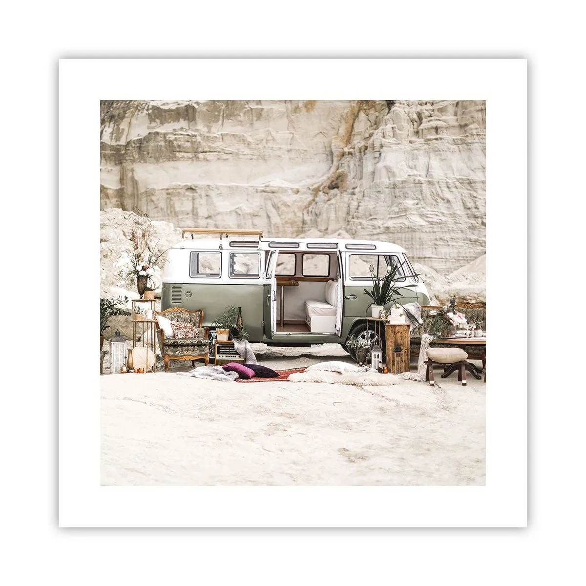 Poster - Es ist die Zeit, die Reise zu beginnen - 40x40 cm