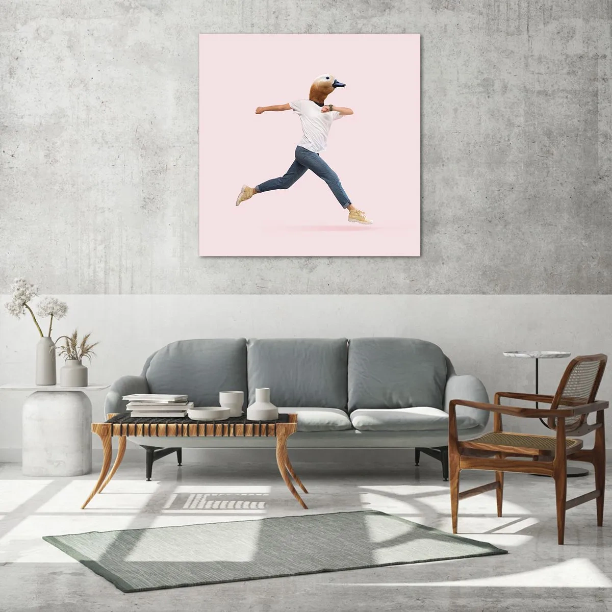 Glasbild - Bild auf glas - Eine Prise Absurdität - 70x70 cm