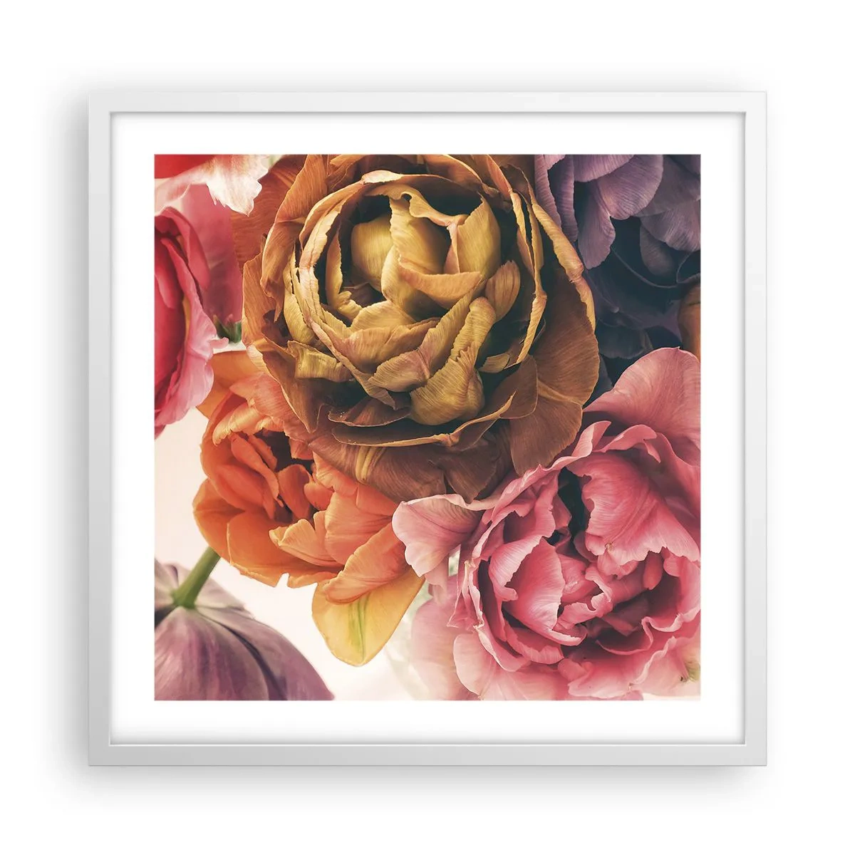 Poster in einem weißen Rahmen - Eine Feier des Lebens - 50x50 cm