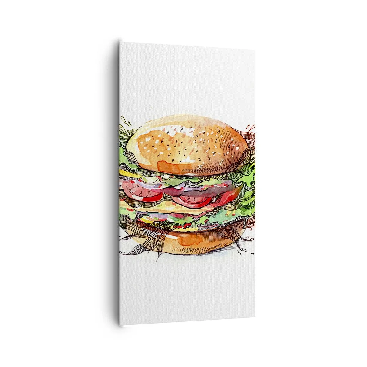 Bild auf Leinwand - Leinwandbild - Heiße Versuchung - 65x120 cm