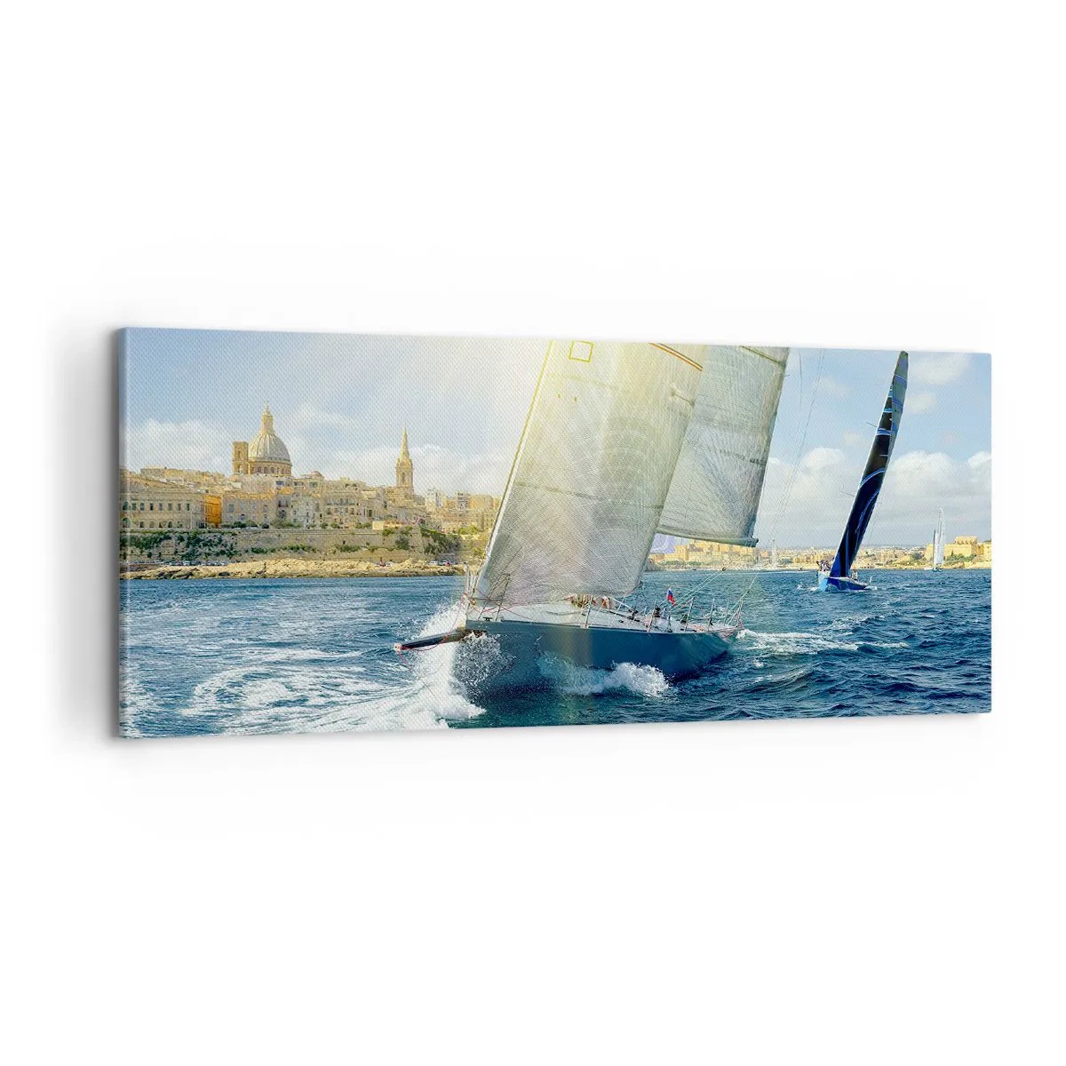 Bild auf Leinwand - Leinwandbild - Es ist Zeit die Stadt zu verlassen - 100x40 cm