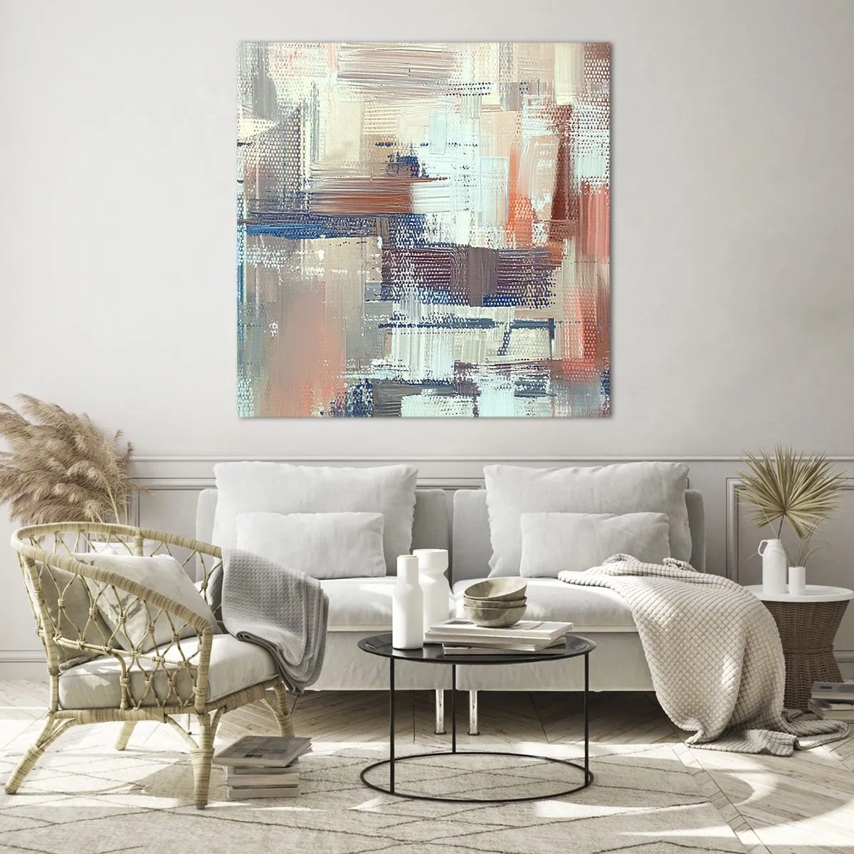 Glasbild - Bild auf glas - Zum Licht kommen - 70x70 cm