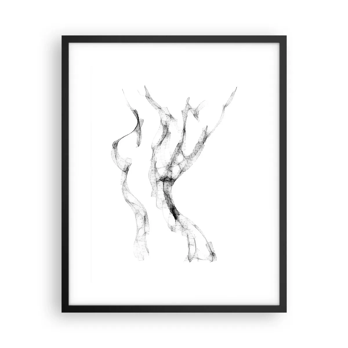 Poster in einem schwarzem Rahmen - Schön und stark - 40x50 cm