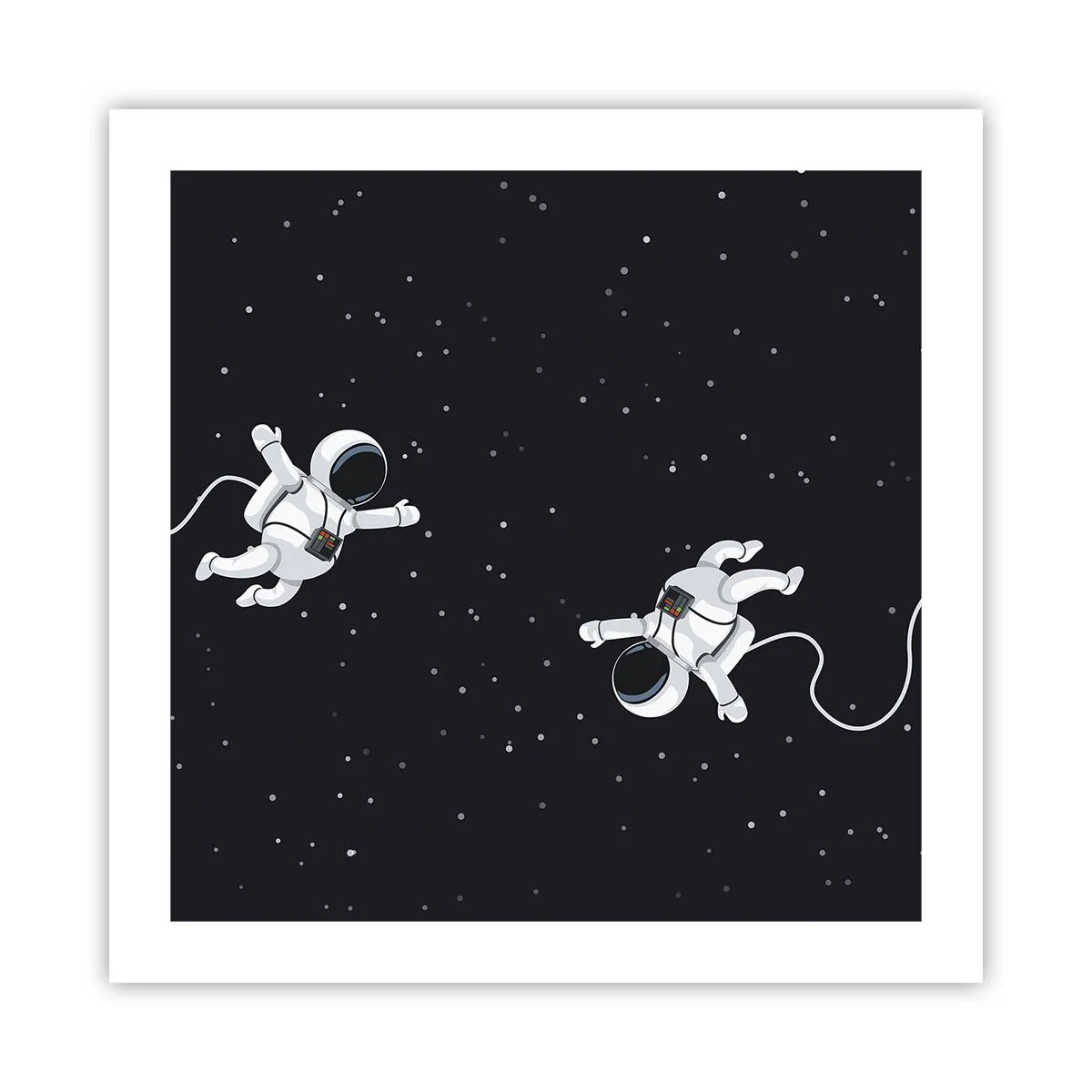 Poster - Kosmischer Tanz - 50x50 cm
