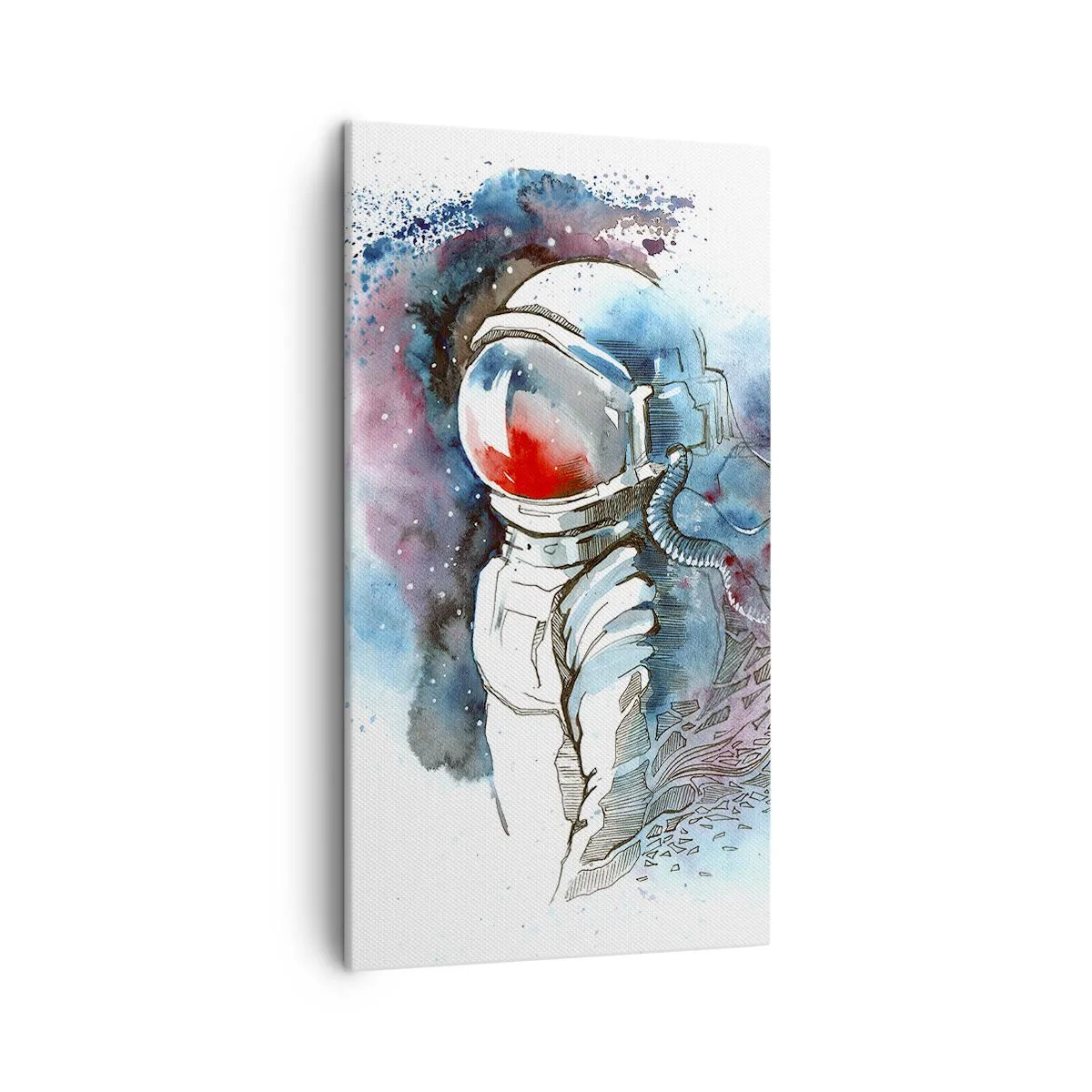 Bild auf Leinwand - Leinwandbild - Allein mit Platz - 45x80 cm