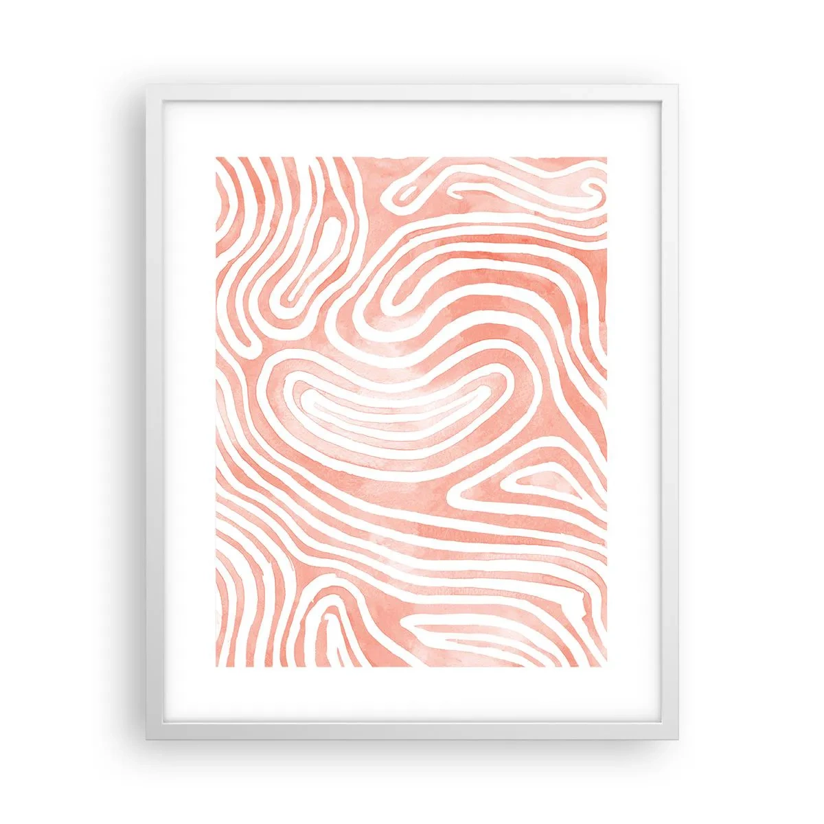 Poster in einem weißen Rahmen - Im Korallenlabyrinth - 40x50 cm