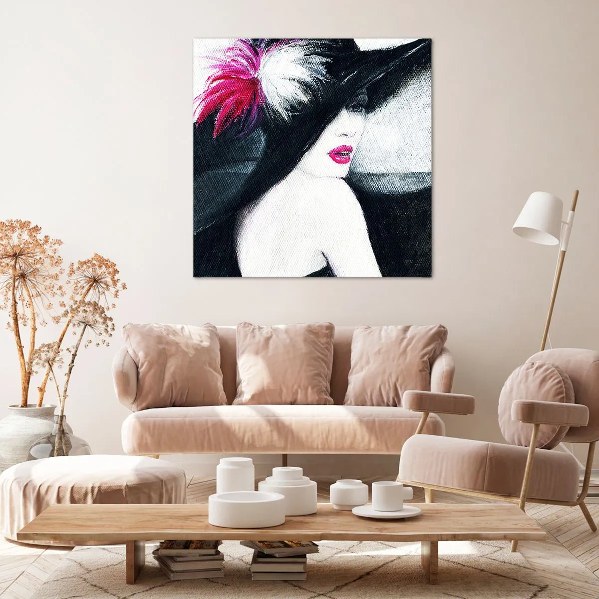 Bild auf Leinwand - Leinwandbild - Immer ein Geheimnis - 50x50 cm