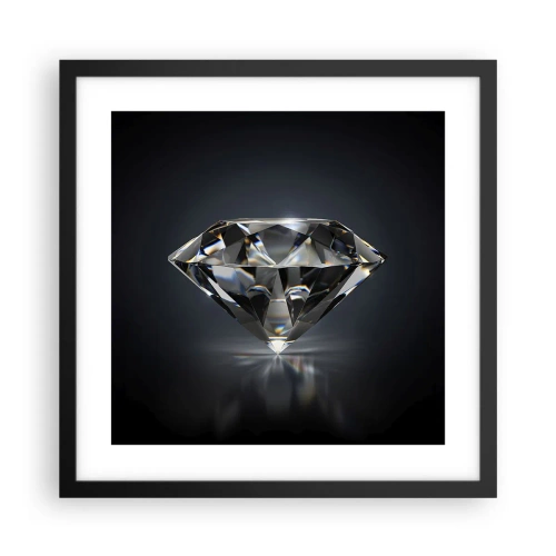 Poster in einem schwarzem Rahmen - Beste Freundin - 40x40 cm