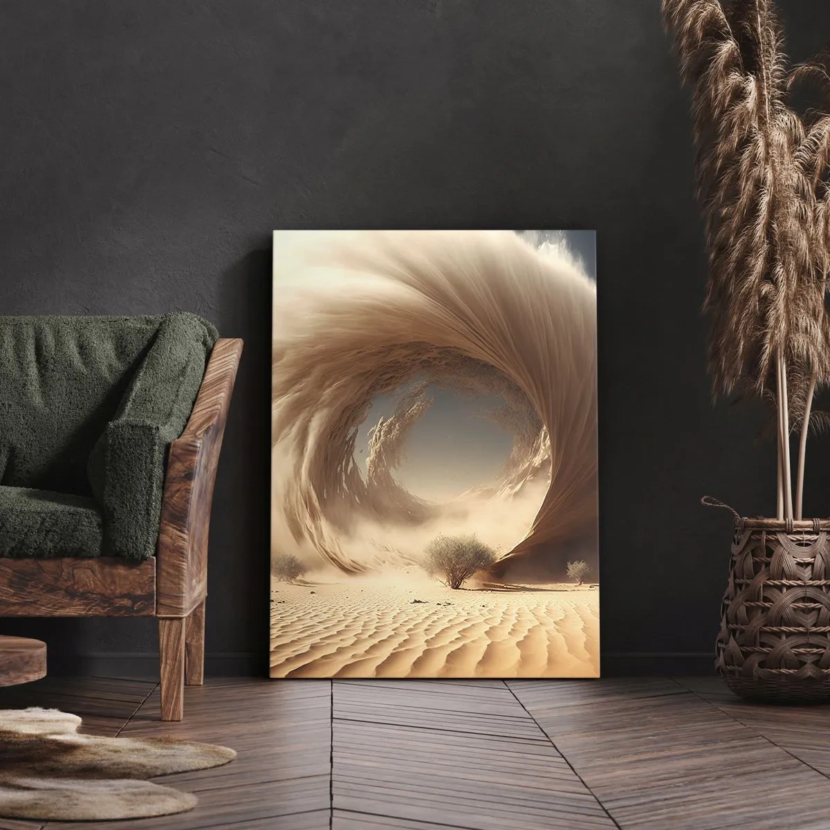 Bild auf Leinwand - Leinwandbild - Geöffnetes Portal - 55x100 cm