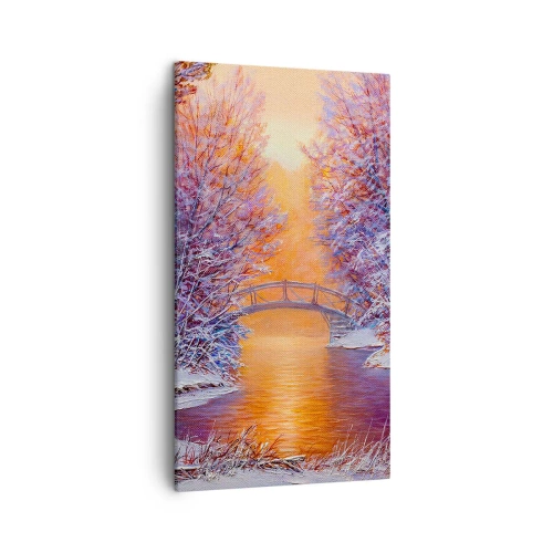 Bild auf Leinwand - Leinwandbild - Treffen wir uns hier - 45x80 cm