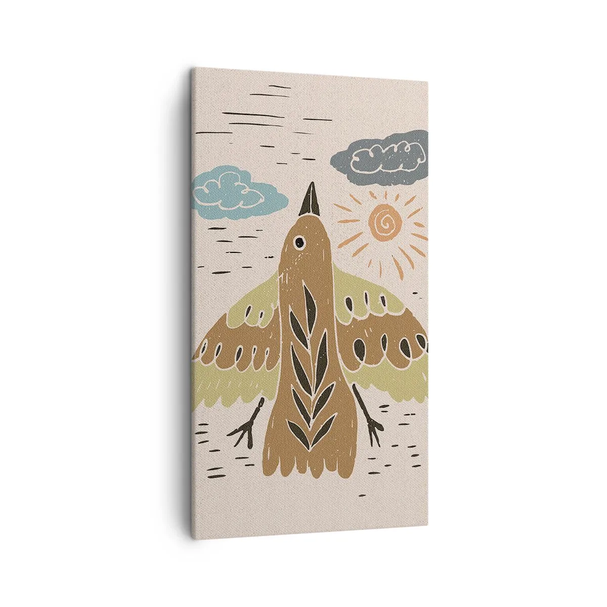 Bild auf Leinwand - Leinwandbild - Guten Flug - 45x80 cm