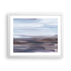 Poster in einem weißen Rahmen - Elemente: Wasser - 50x40 cm