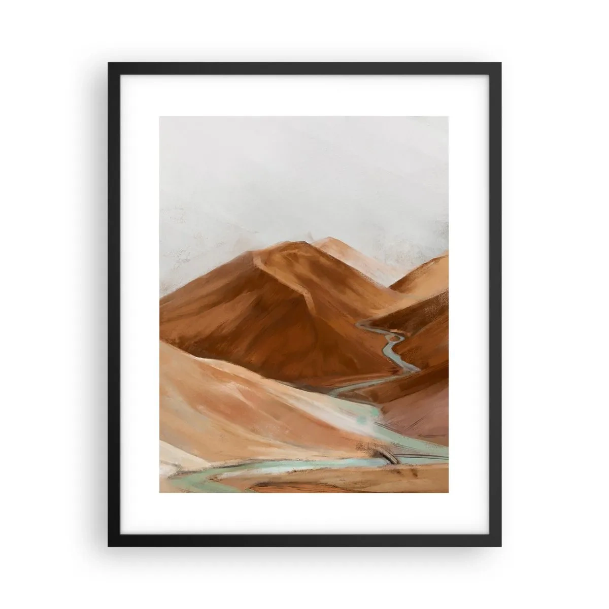 Poster in einem schwarzem Rahmen - Zur Quelle - 40x50 cm