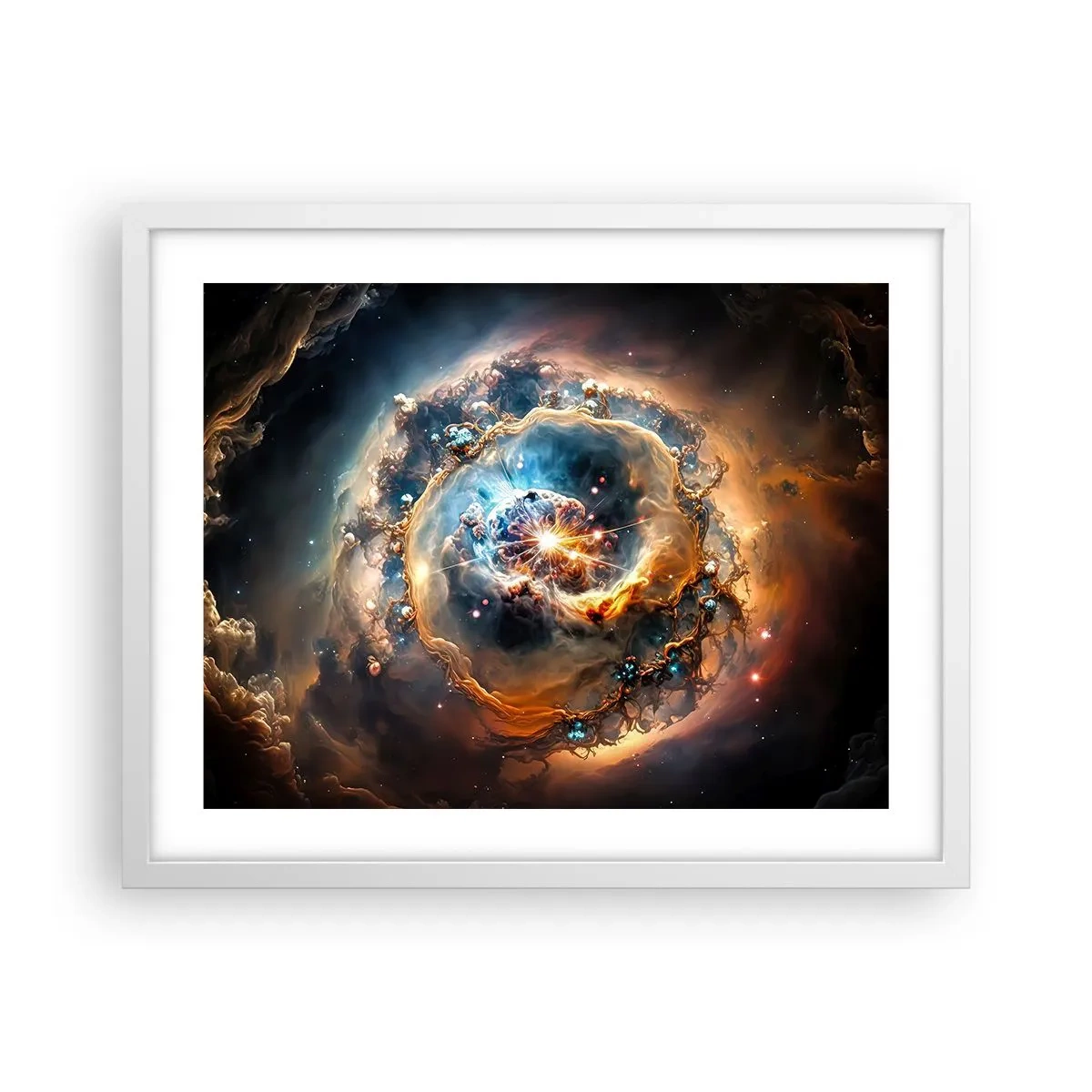 Poster in einem weißen Rahmen - Anfang - 50x40 cm