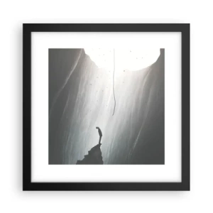 Poster in einem schwarzem Rahmen - Es gibt immer einen Ausweg - 30x30 cm