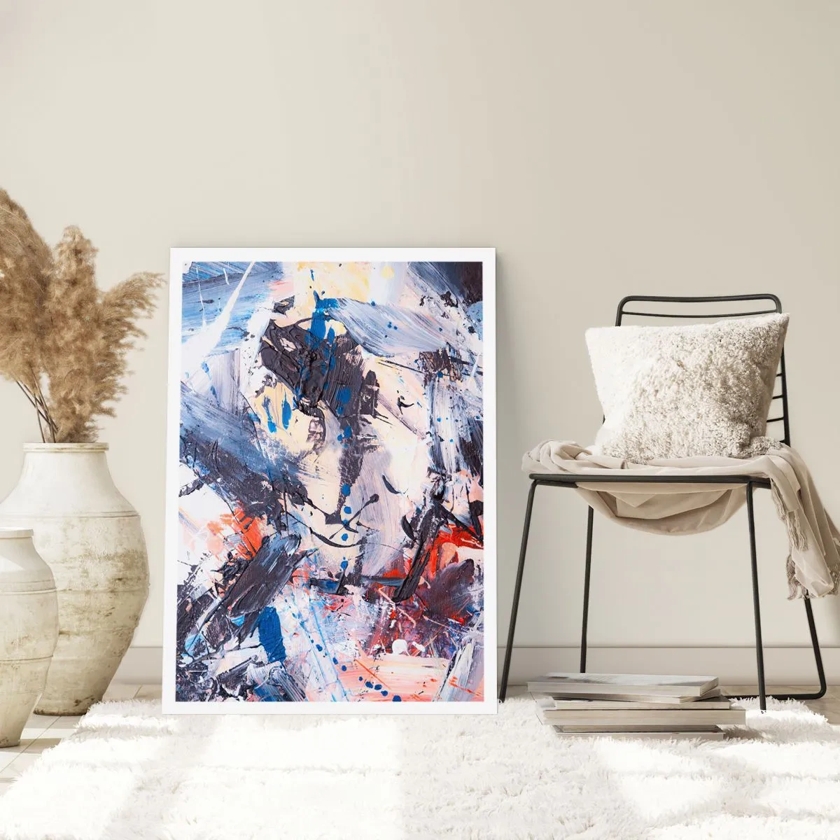 Poster - Verrückter Tanz der Abstraktion - 40x50 cm