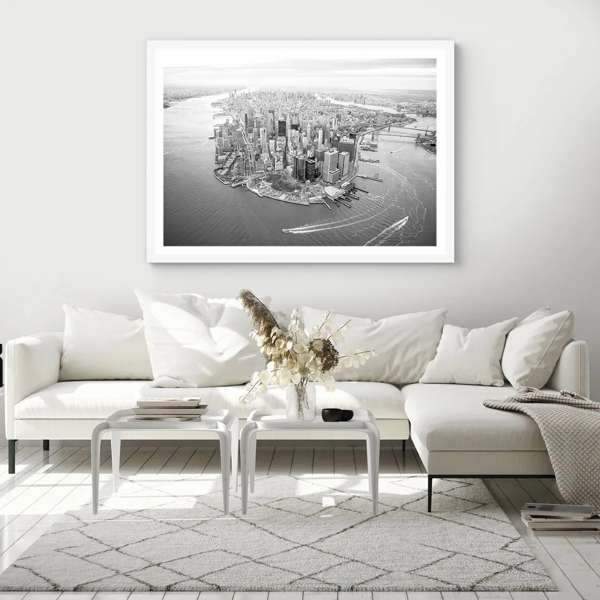 Poster in einem weißen Rahmen - Und wie kann es man nicht lieben? - 91x61 cm