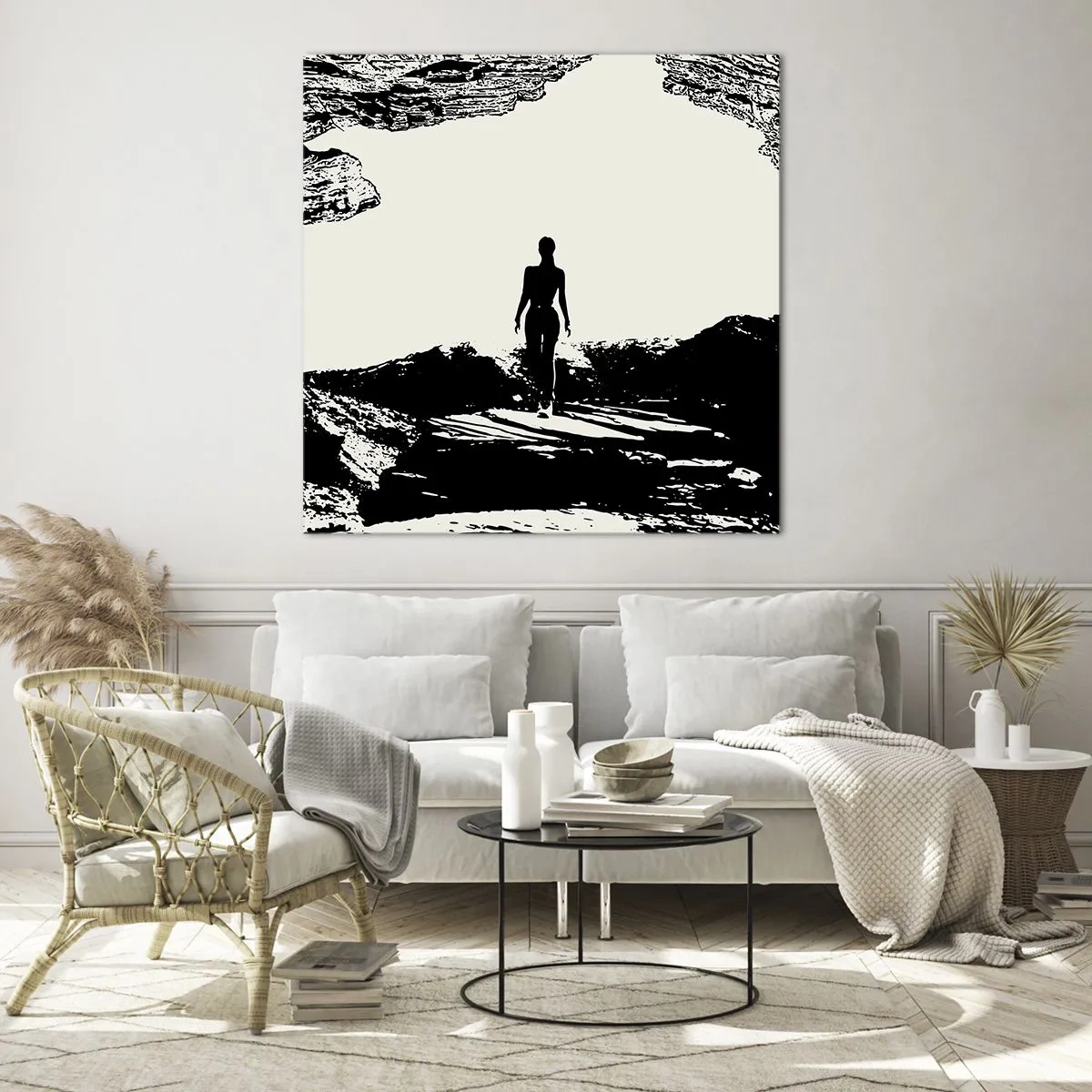 Glasbild - Bild auf glas - Neuer Blick - 30x30 cm