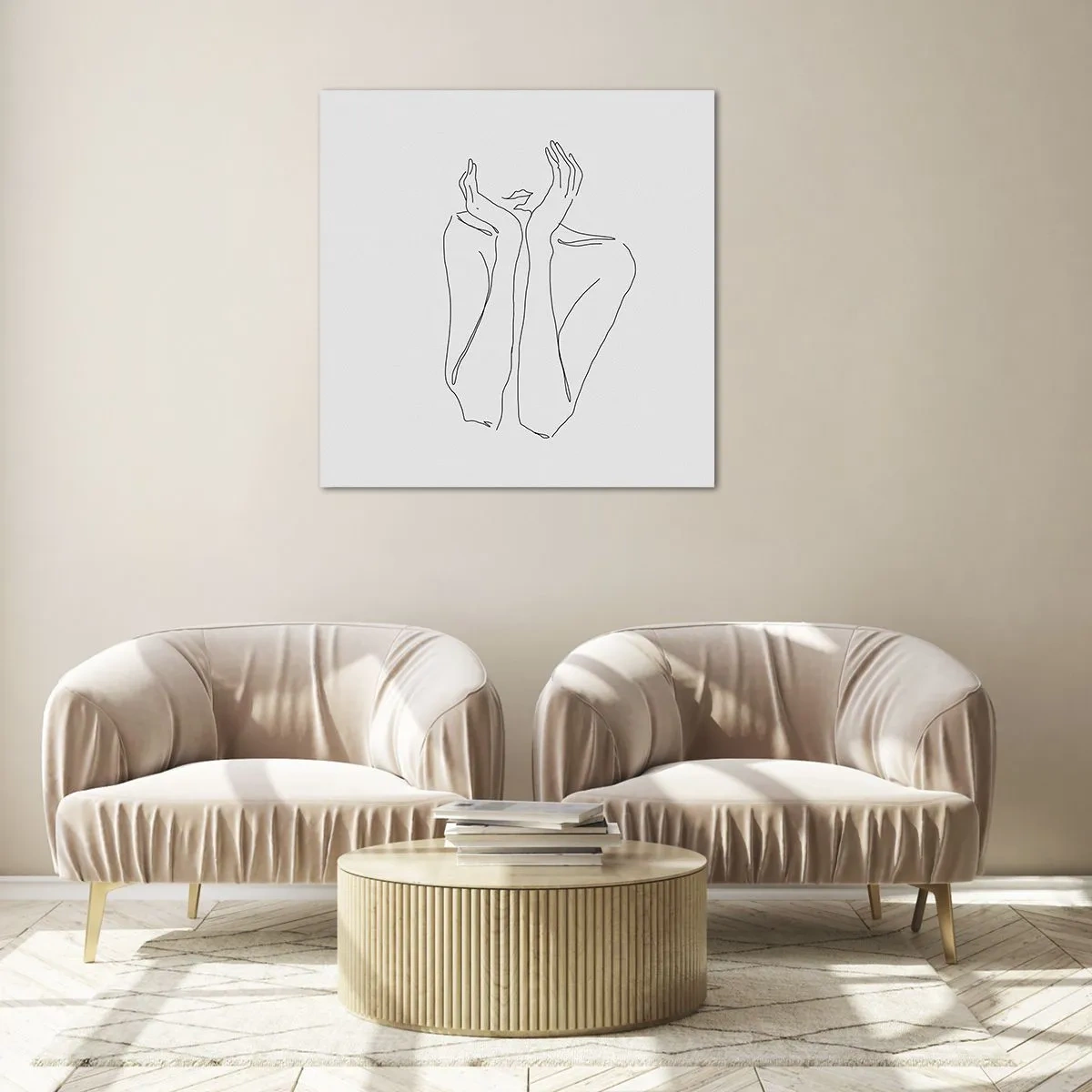 Glasbild - Bild auf glas - Wovon Mädchen träumen - 60x60 cm