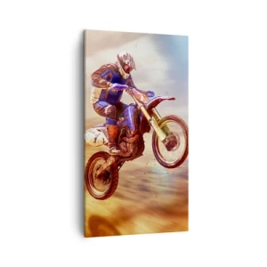 Bild auf Leinwand - Leinwandbild - Motorradschwindel - 45x80 cm