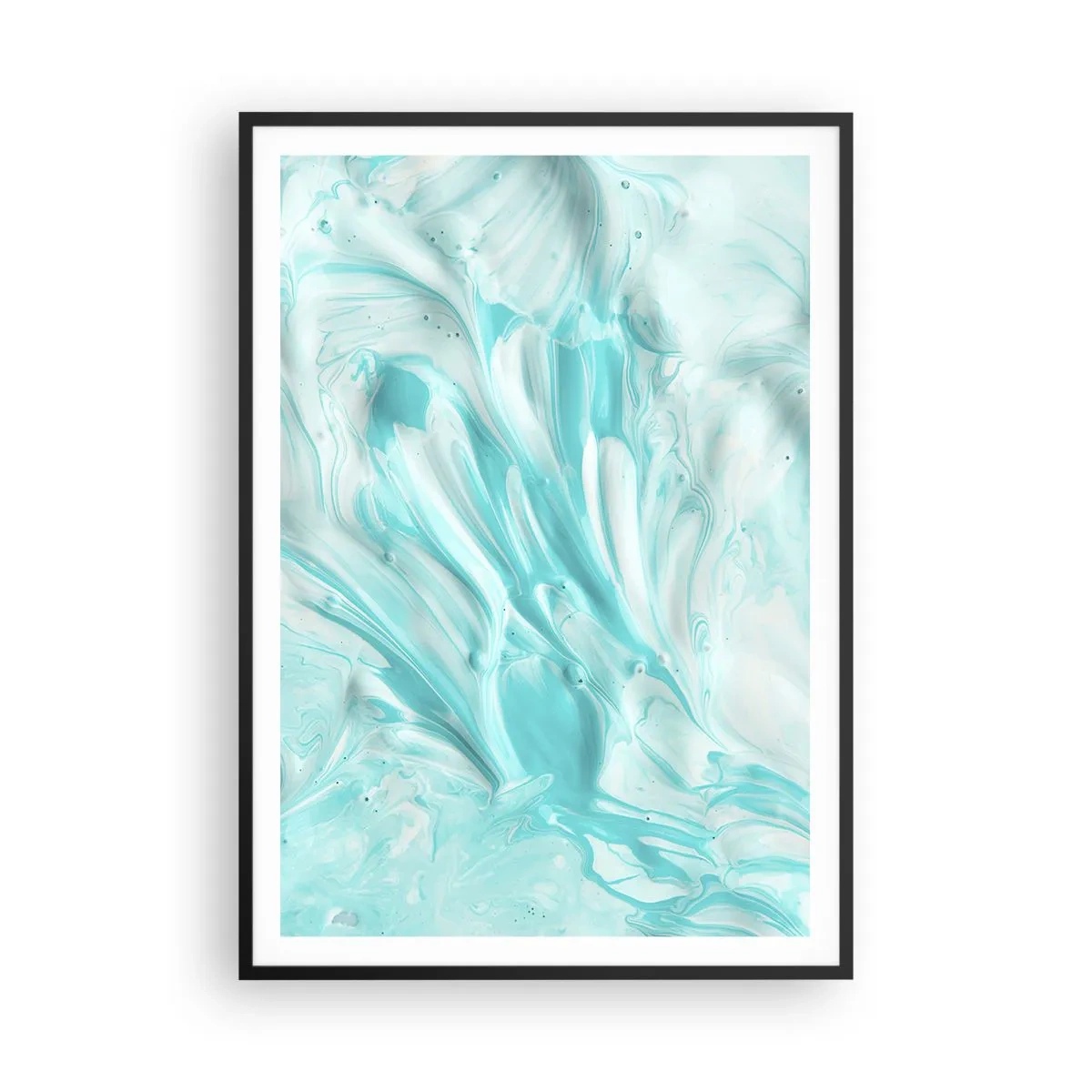 Poster in einem schwarzem Rahmen - Für immer zusammen - 70x100 cm