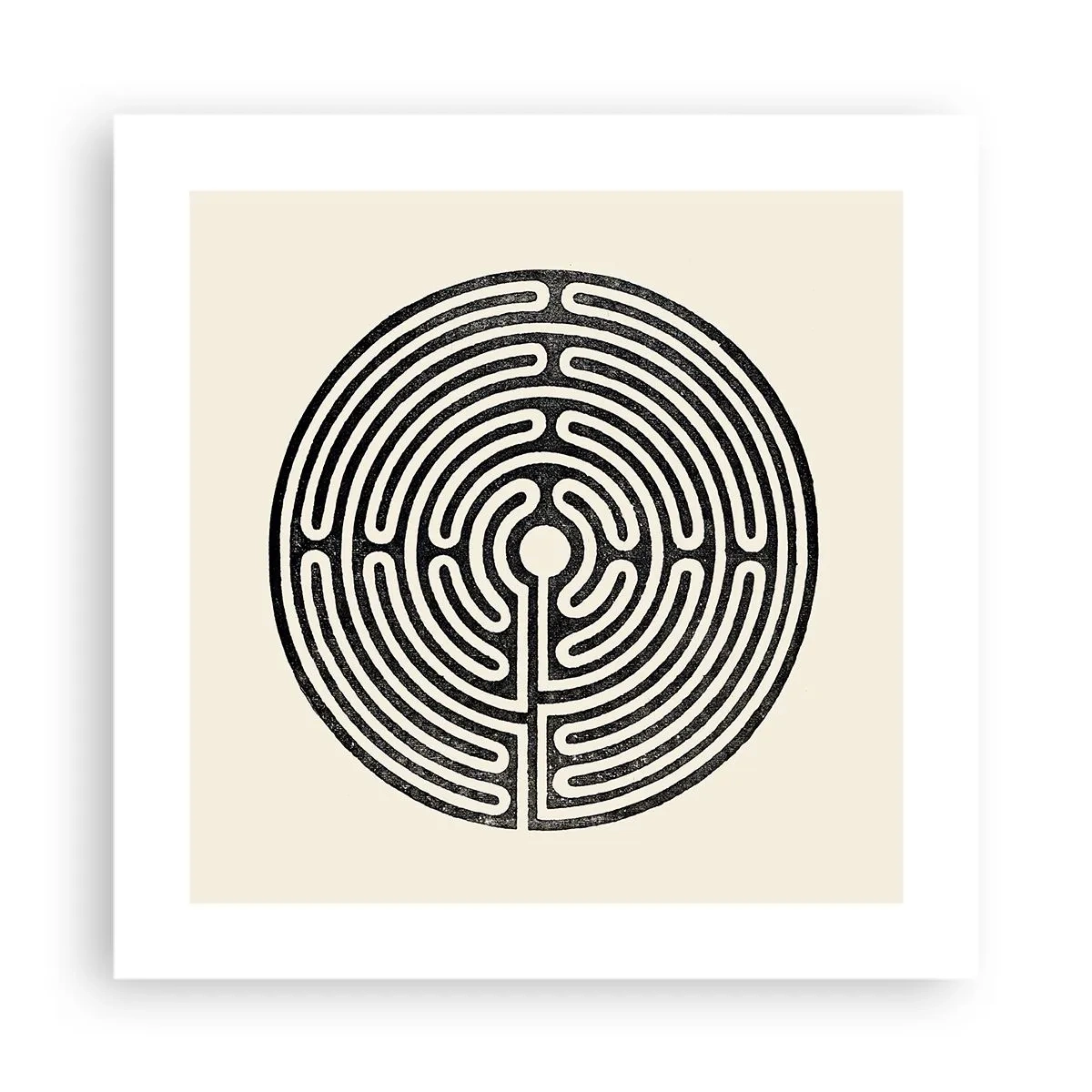 Poster - Geheimnisvolle Ordnung - 40x40 cm