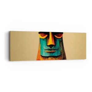 Bild auf Leinwand - Leinwandbild - Statuenhaft und sympathisch - 90x30 cm