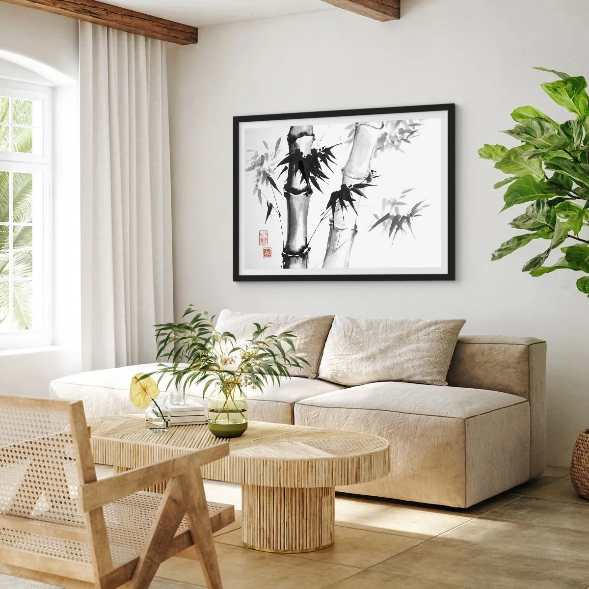 Poster in einem schwarzem Rahmen - Dem Orient ganz nah - 50x40 cm