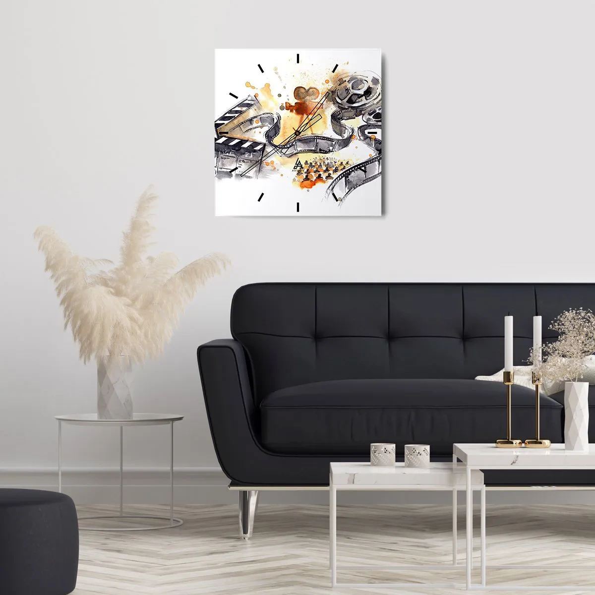 Wanduhr - Glasuhr - Im Land der Träume - 40x40 cm