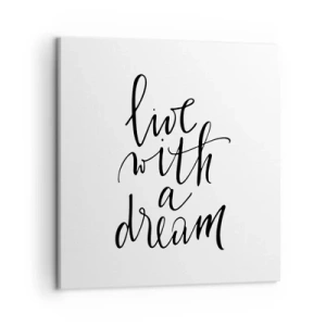 Bild auf Leinwand - Leinwandbild - Na sicher - 50x50 cm