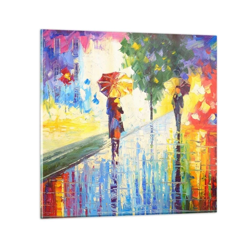 Glasbild - Bild auf glas - Und alles klar - 50x50 cm