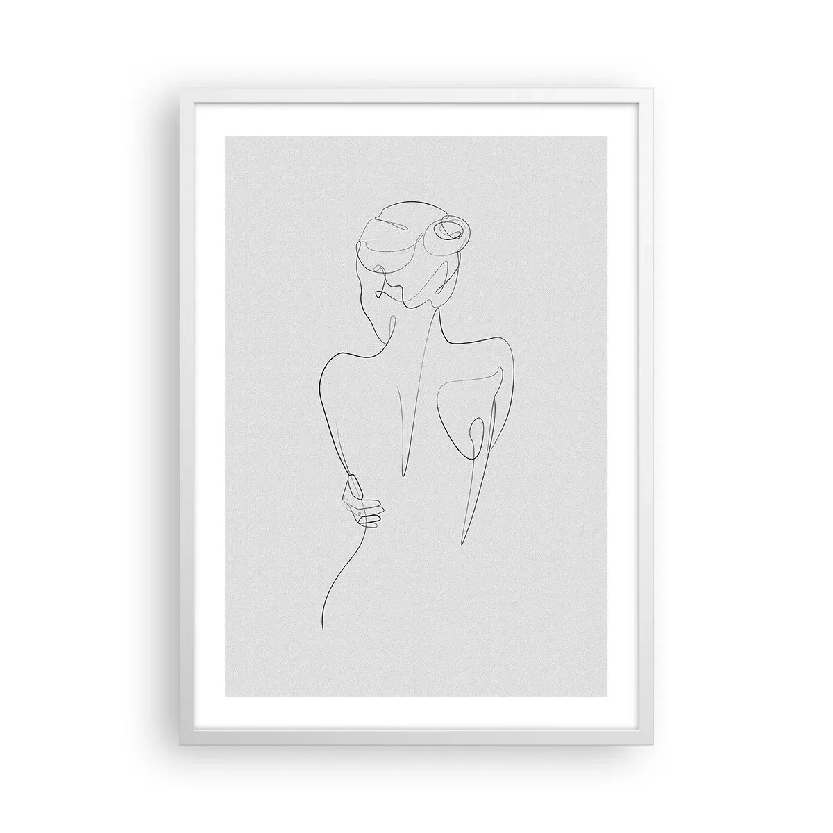 Poster in einem weißen Rahmen - Körpermusik - 50x70 cm