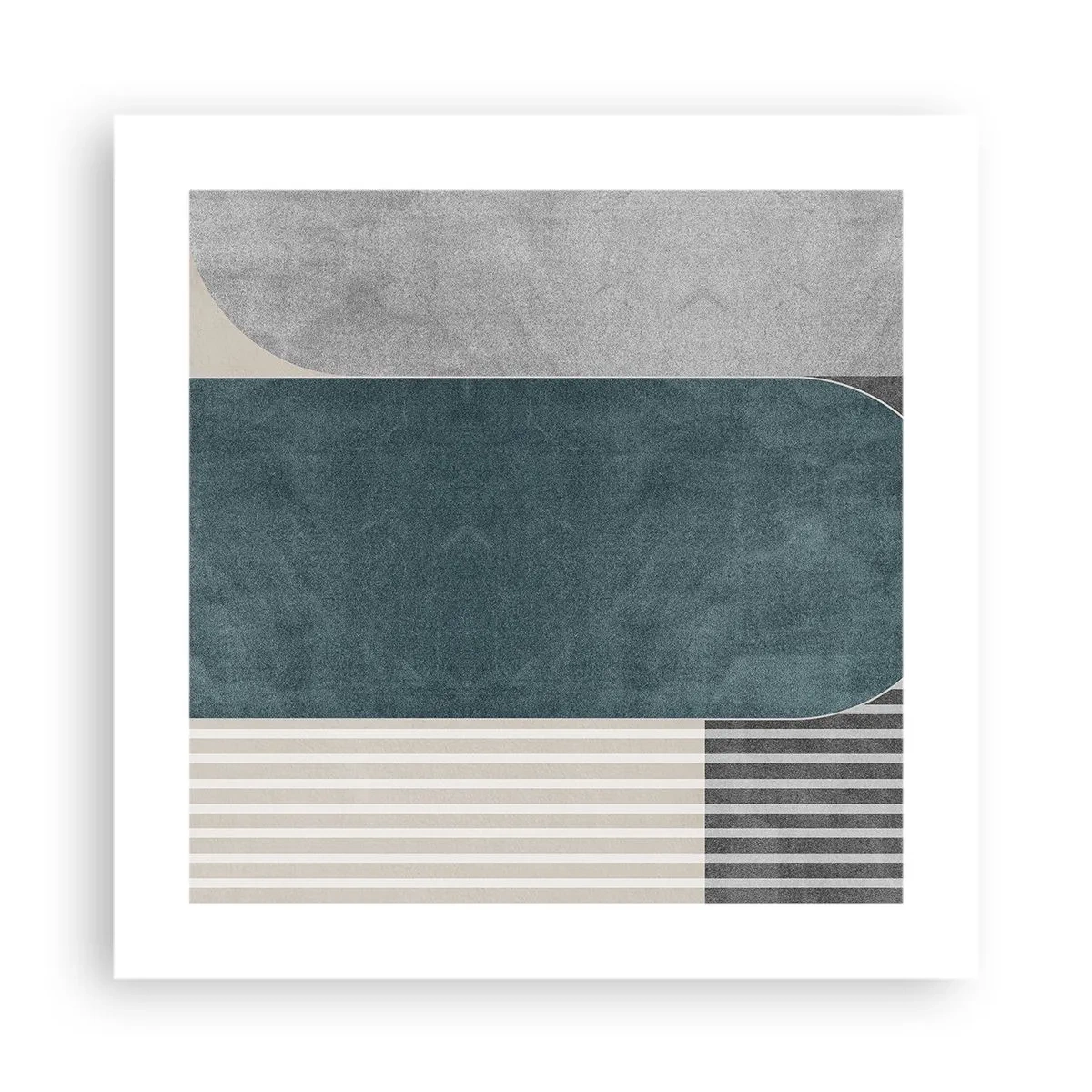 Poster - Komposition auf der Ebene - 40x40 cm