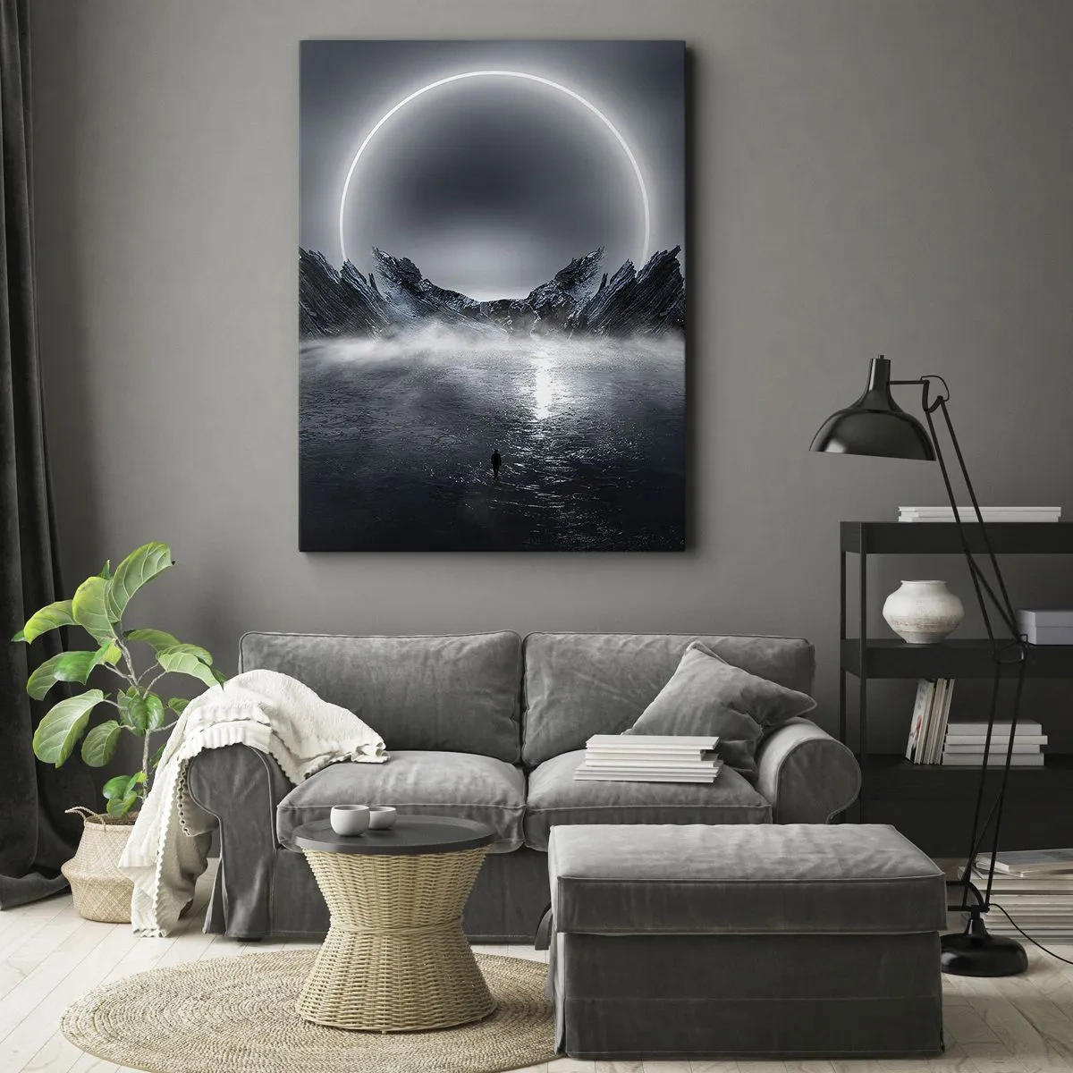 Bild auf Leinwand - Leinwandbild - Ende der Geschichte - 45x80 cm