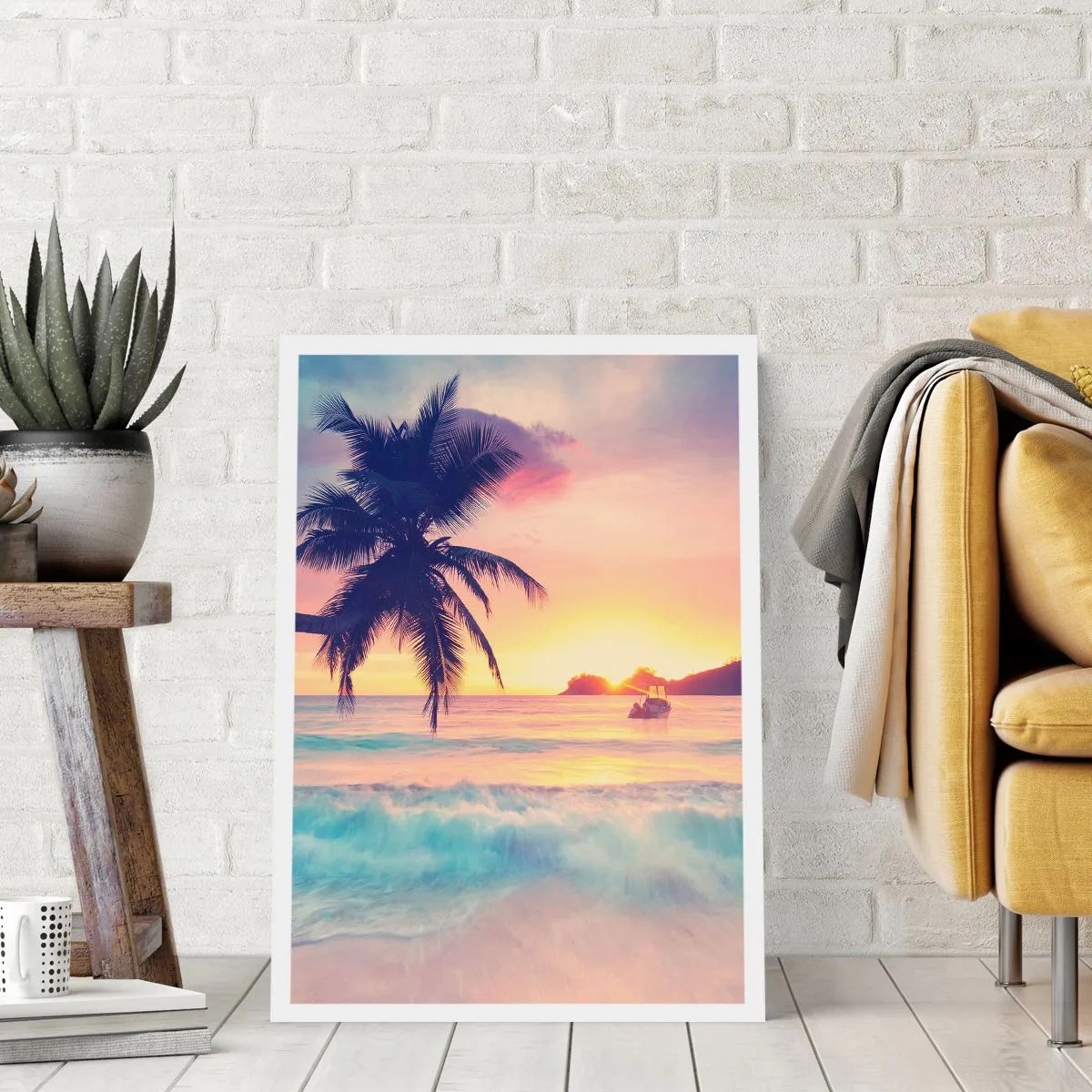 Poster - Ein Abend in der Bucht - 70x100 cm